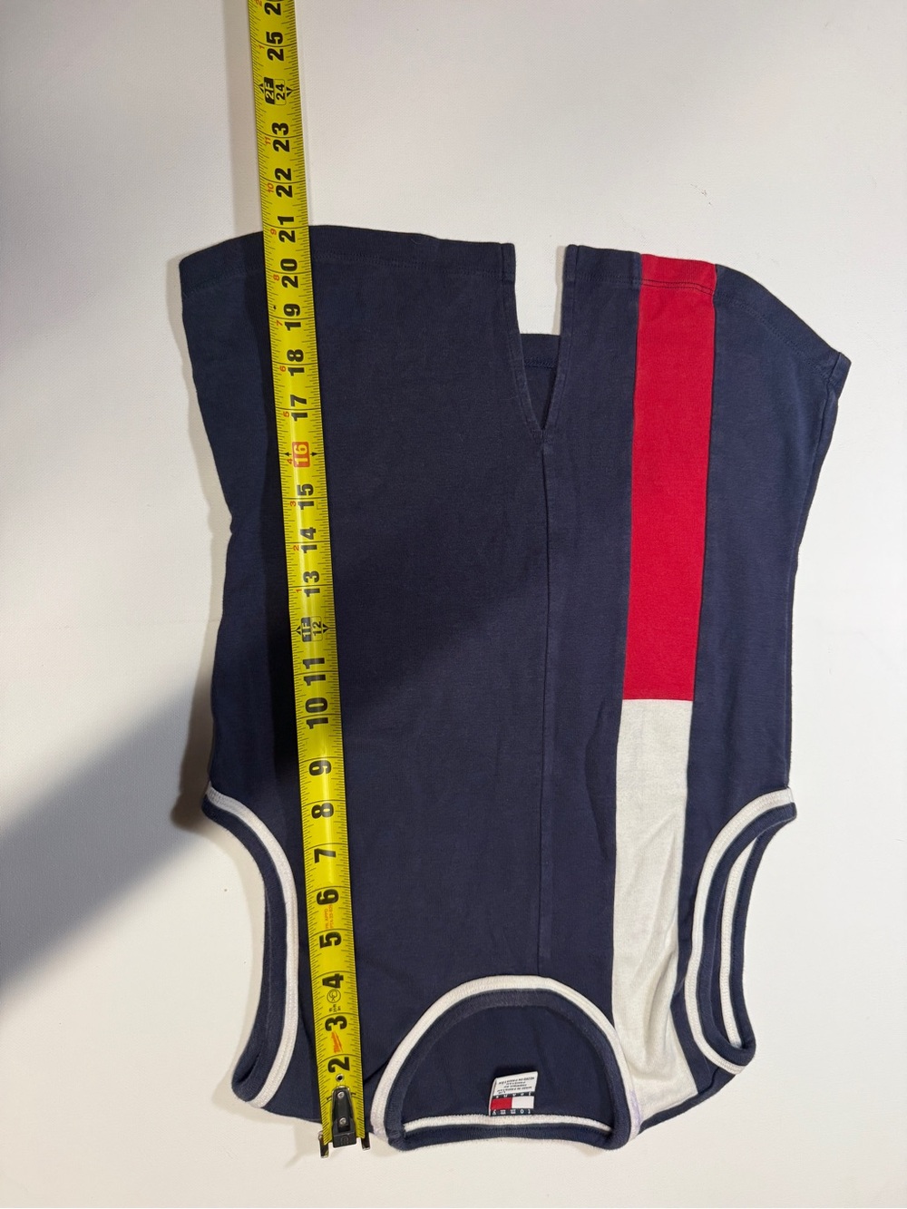 Tommy Hilfiger Navy Blue & Red Stripe Woman’s One-Piece - Picture 3 of 5
